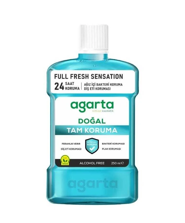 Agarta Ağız Çalkalama Suyu Doğal Tam Koruma Alkolsüz 250 ml