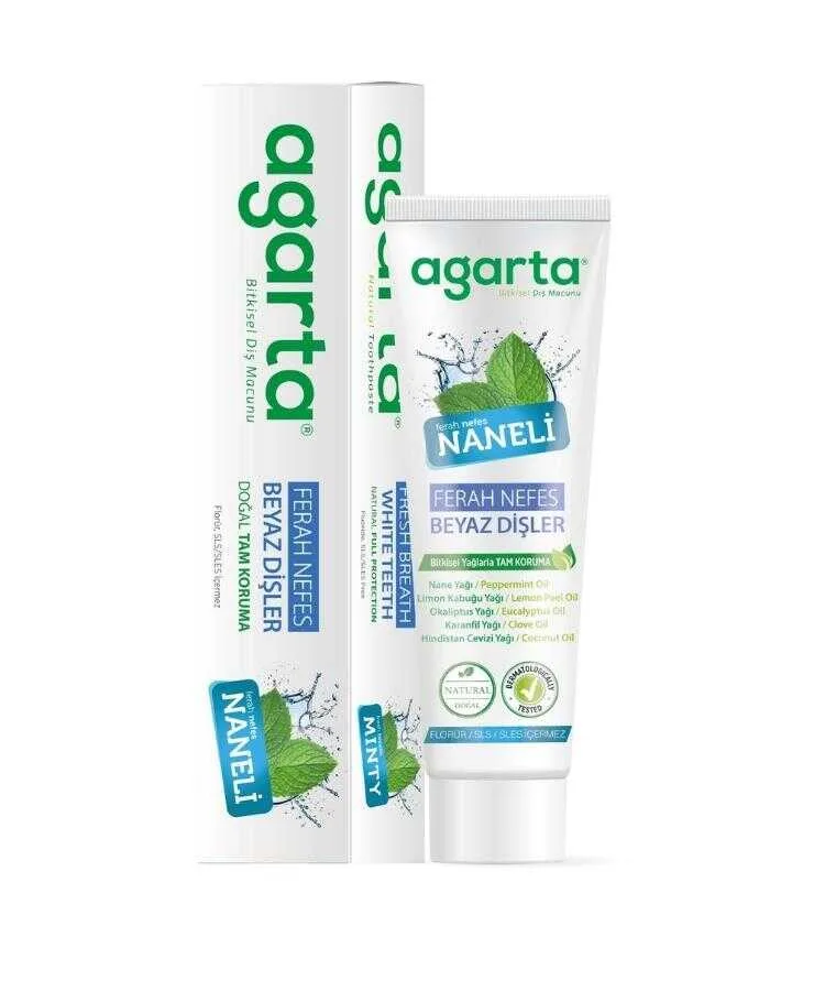 Agarta Doğal Naneli Diş Macunu 100 ML