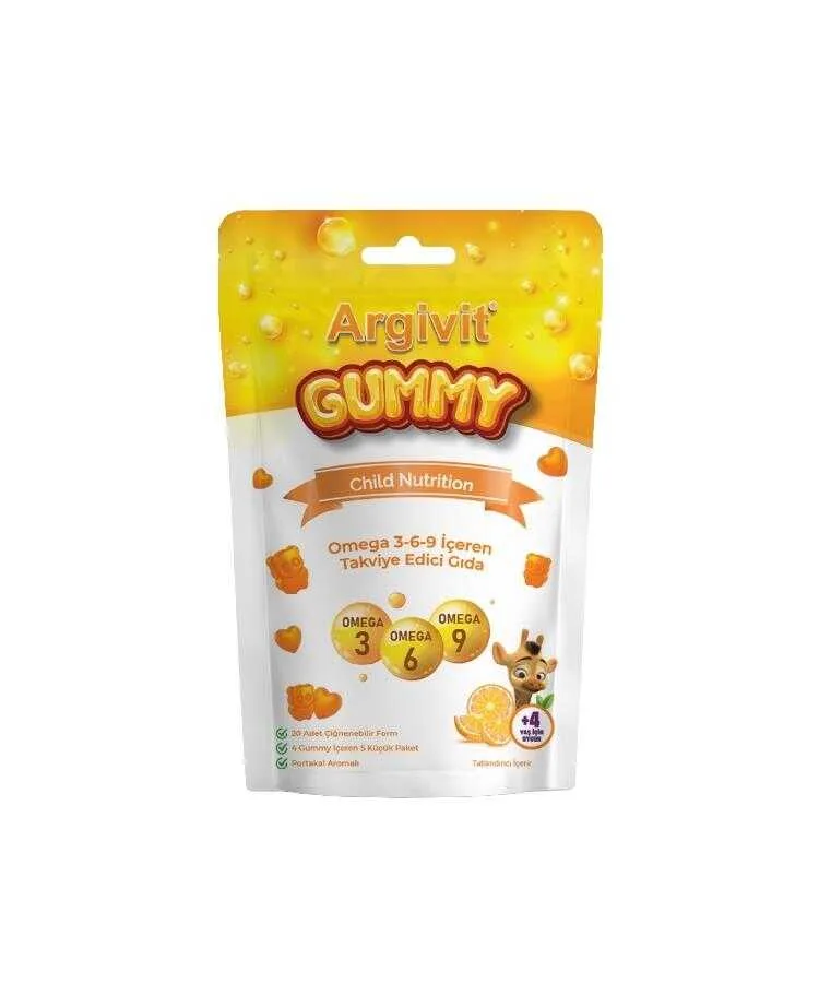 Argivit Gummy Child Nutrition Omega 3 20 Gummies