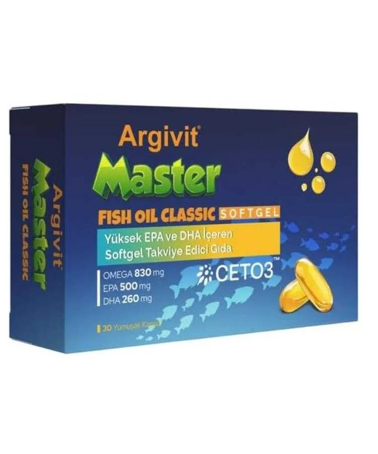 Argivit Master Fish Oil Softgel 30 Yumuşak Kapsül