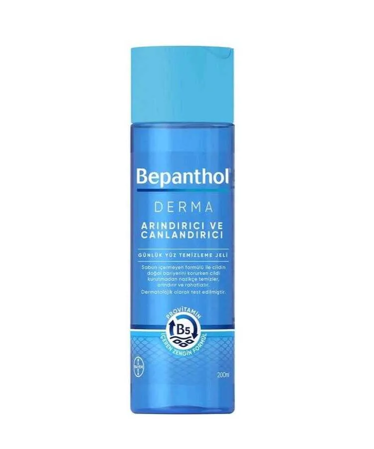 Bepanthol Derma Arındırıcı ve Canlandırıcı Günlük Yüz Temizleme Jeli 200 ML
