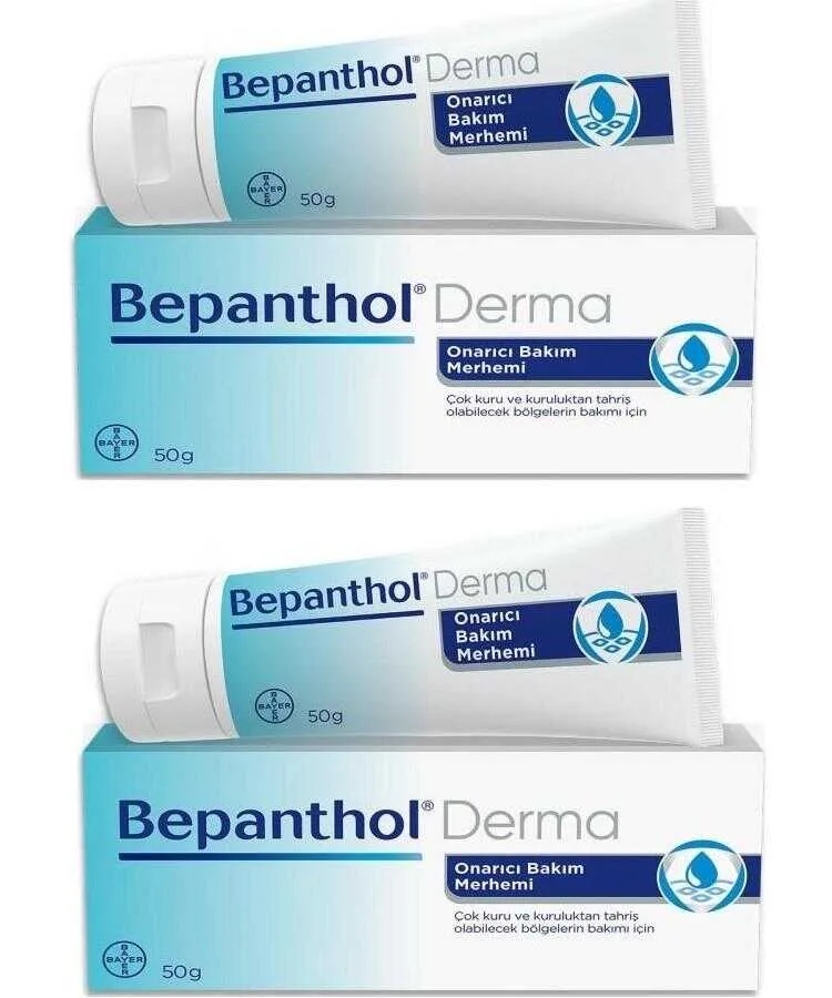 Bepanthol Derma Onarıcı Bakım Merhemi 50 Gr x 2 Adet