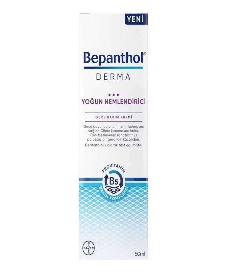 Bepanthol Derma Yoğun Nemlendirici Gece Bakım Kremi 50 ML