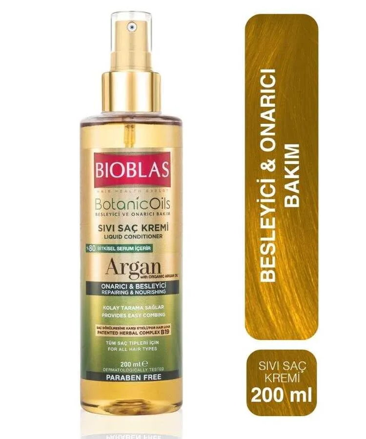 Bioblas Botanic Oils Argan Yağlı Sıvı Saç Kremi 200 ml