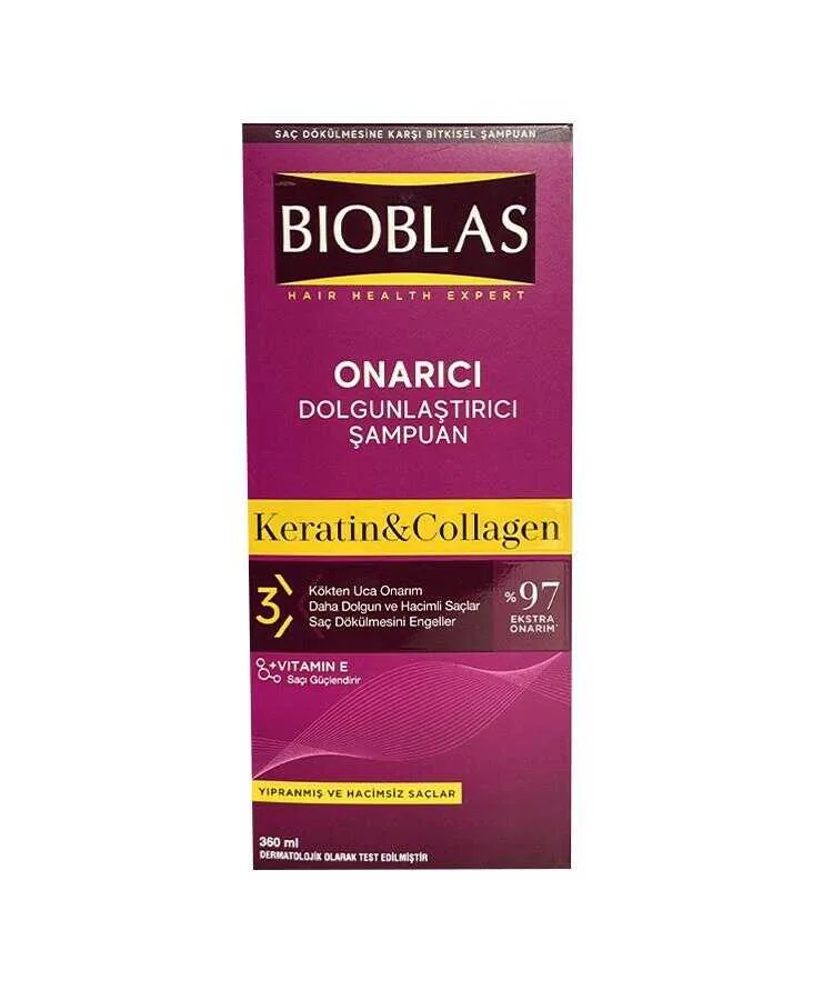 Bioblas Hair Health Onarıcı Collagen Yıpranmış Saçlar Şampuan 360 ML