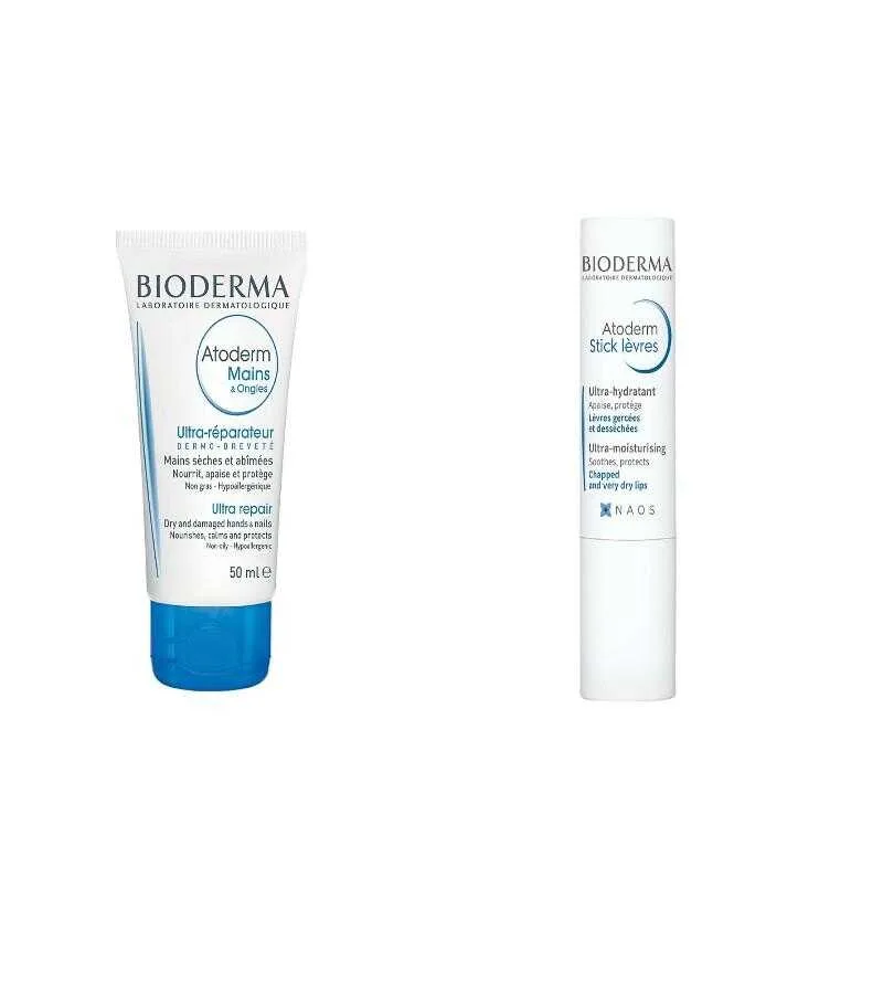 Bioderma Atoderm Hand Nail Cream 50 ML- Bioderma Atoderm Stick Levres