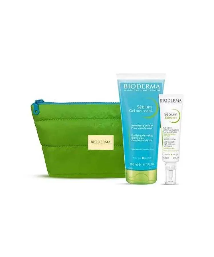 Bioderma Sebium Kerato 30 ML - Sebium Foaming Gel 200 ML Çanta Hediyeli