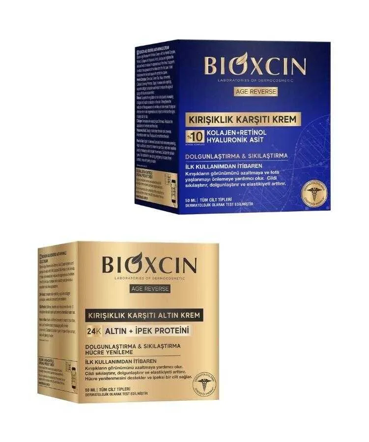 Bioxcin Age Reverse Kırışıklık Karşıtı Krem Seti