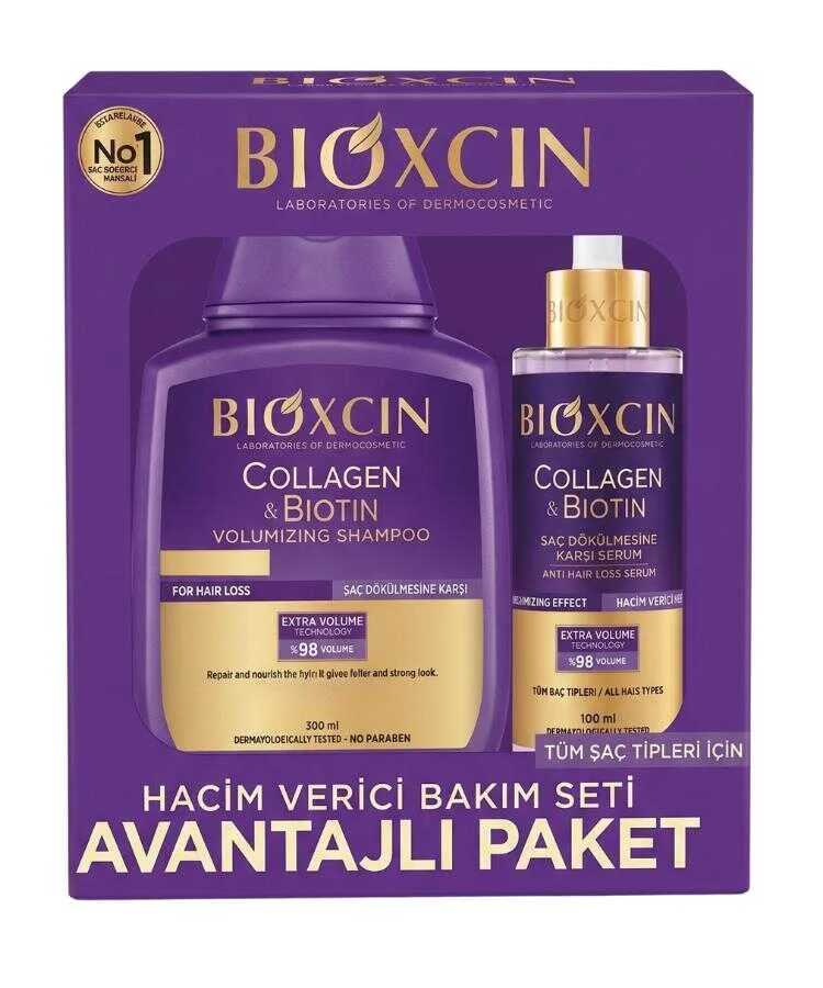 Bioxcin Collagen Biotin Avantaj Paketi - Şampuan 300 ml + Serum 100 ml
