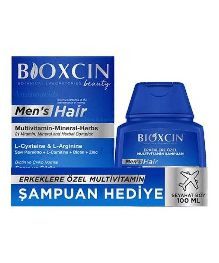Bioxcin Men's Hair 30 Tablet - 100 ML Şampuan Hediyeli