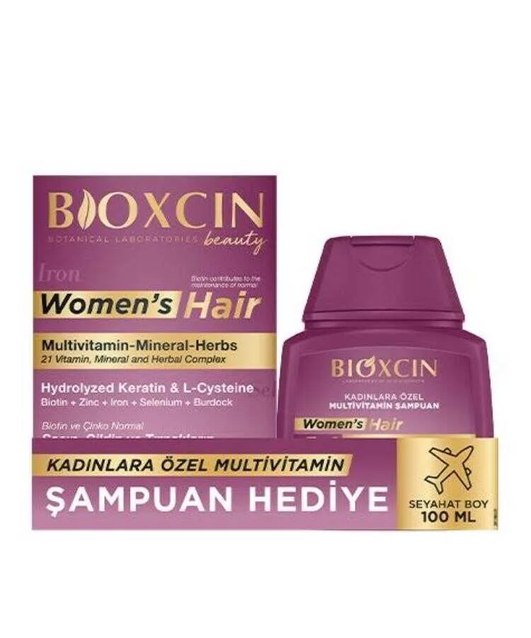 Bioxcin Women's Hair 30 Tablet - 100 ML Şampuan Hediyeli