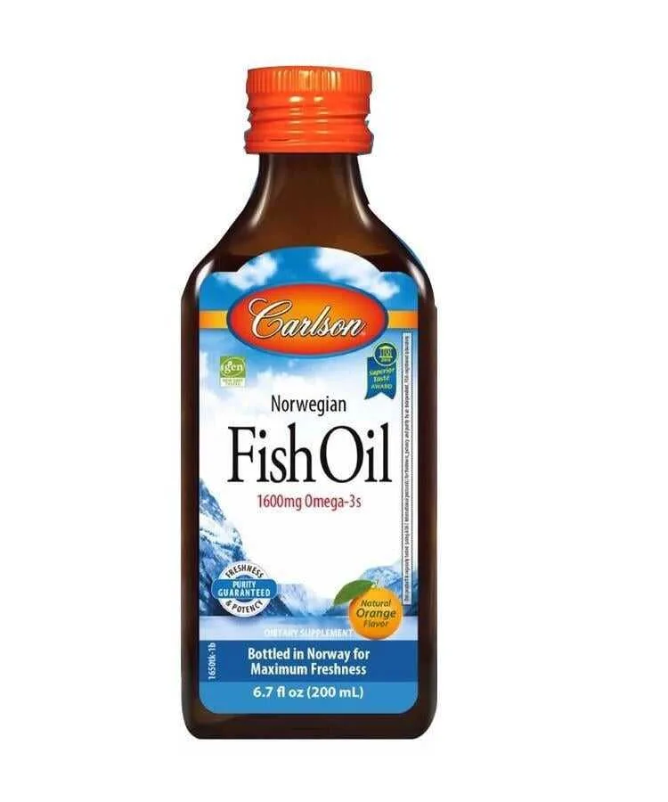 Carlson Balık Yağı Şurubu Portakal Aromalı 200 ML