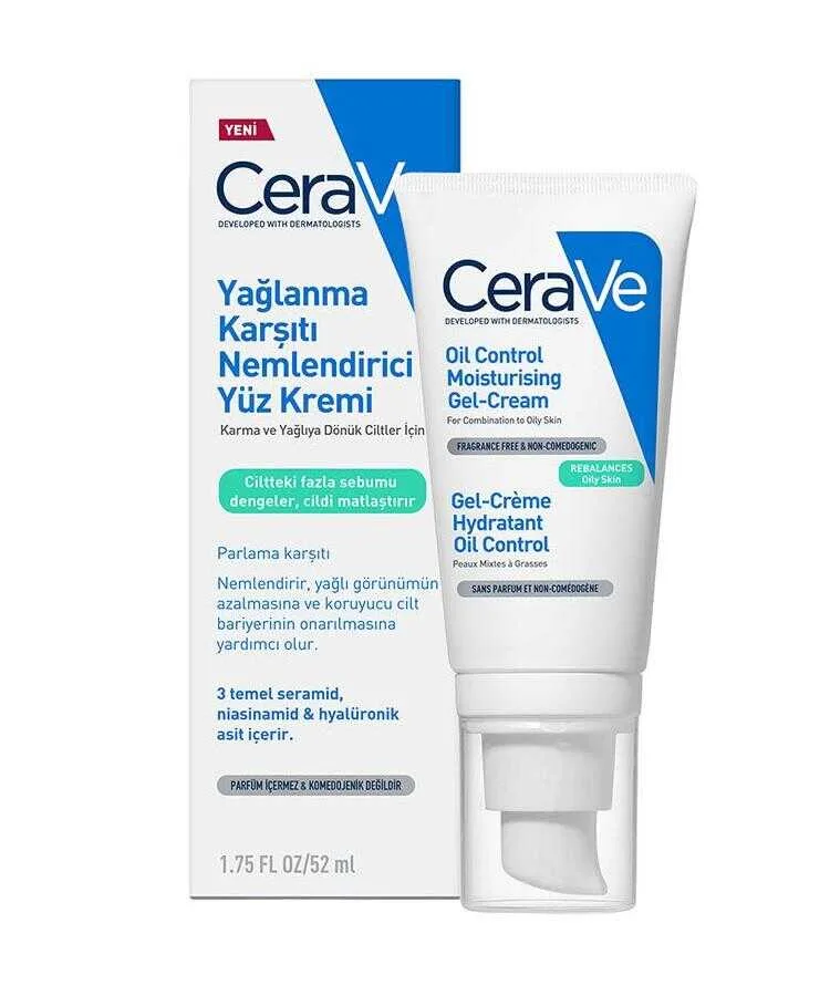 Cerave Yağlanma Karşıtı Nemlendirici Yüz Kremi 52 ML