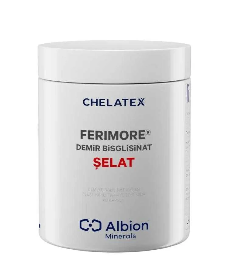 Chelatex Ferimore Demir Bisglisinat Şelat 60 Kapsül