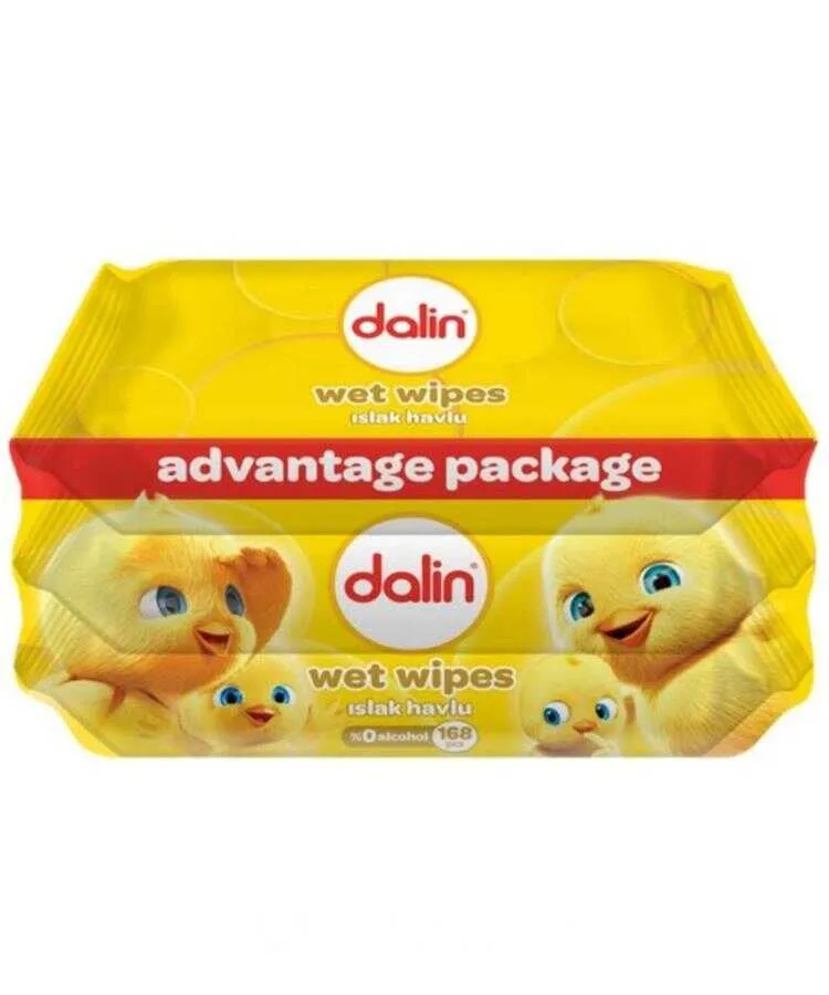 Dalin 56 Yaprak 3'lü Paket Islak Mendil