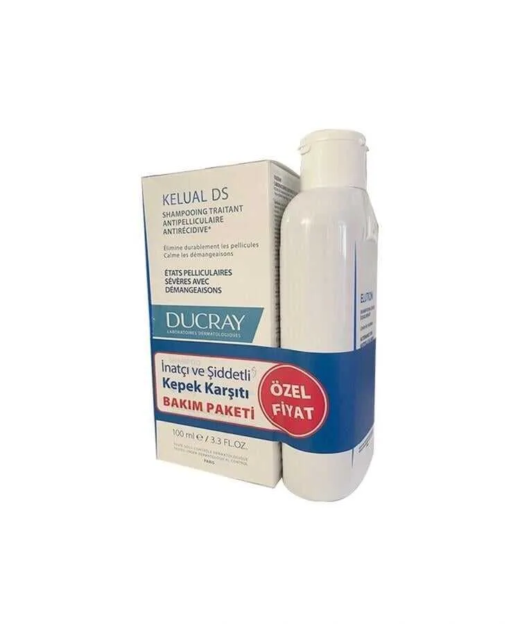Ducray Kelual DS Şampuan 100 ML+ Ducray Elution Şampuan 200 ML
