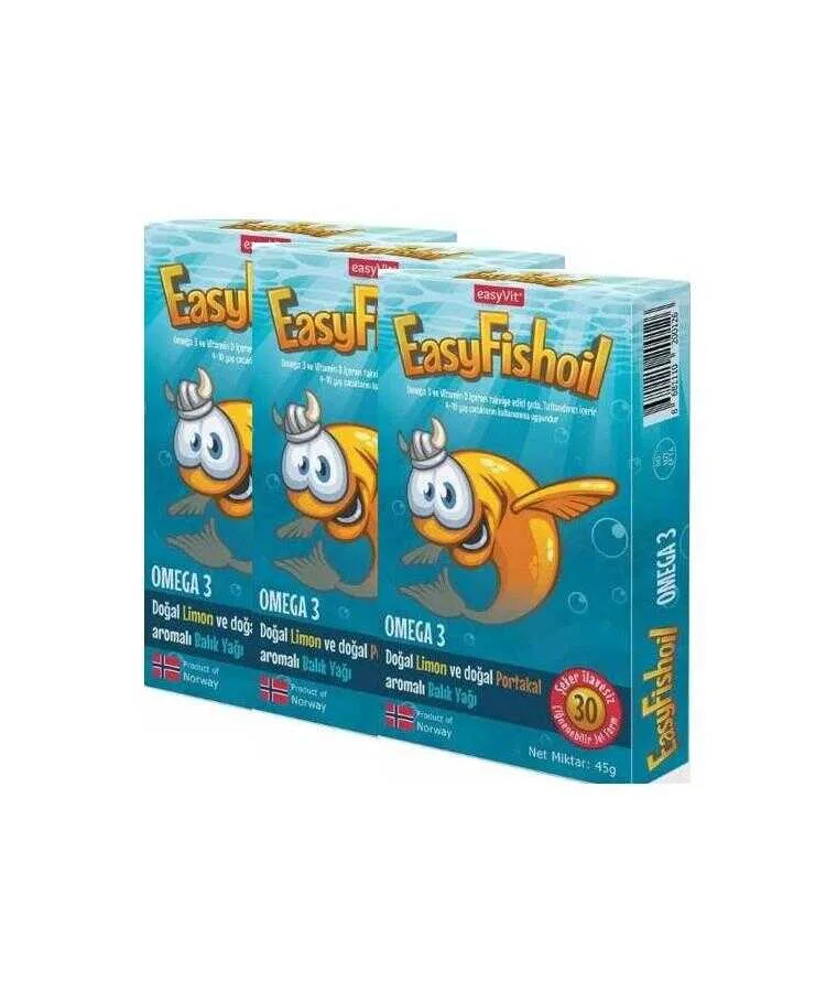 EasyFishoil 30 Jel Tablet x 3 Adet