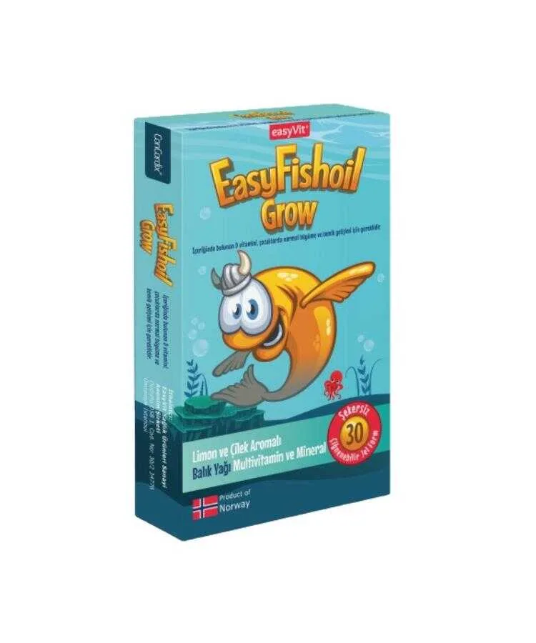 EasyFishoil Grow 30 Çiğnenebilir Jel Form