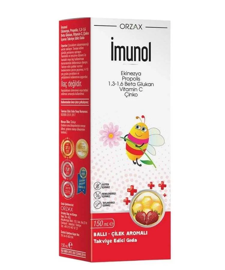 İmunol Şurup Ballı - Çilek 150 ML