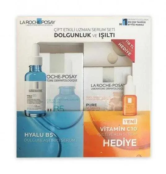 La Roche Posay Hyalu B5 30 ML + Pure Vitamin C 10 ML  Serum Seti