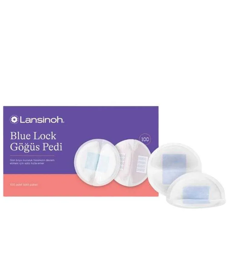 Lansinoh Blue Lock Göğüs Pedi 100 Adet