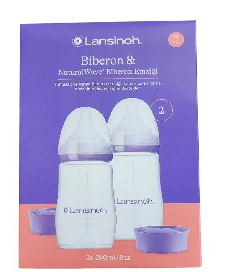 Lansinoh Natural Wave 240 ml 2'li Biberon Seti