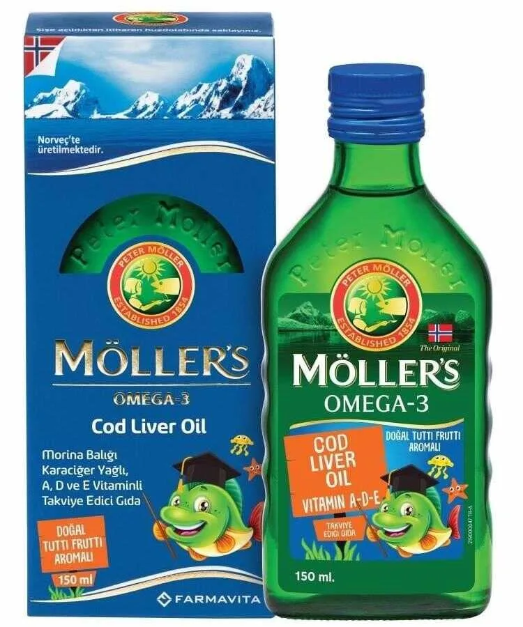 Möller's Omega-3 Balık Yağı Şurubu Tutti Frutti 150 ML