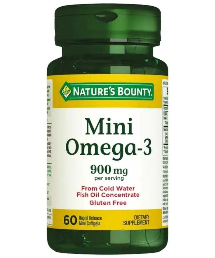 Nature's Bounty Mini Omega-3 900 Mg 60 Softgel