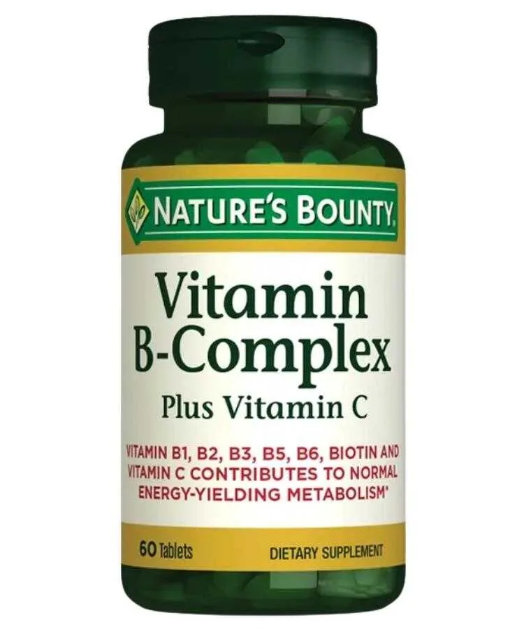 Nature's Bounty Vitamin B-Complex Plus Vitamin-C 60 Tablet