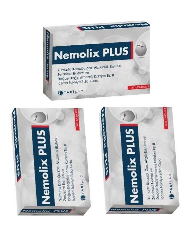 Nemolix Plus 30 Tablet x 3 Adet