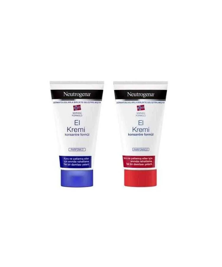 Neutrogena El Kremi Parfümlü 75 ML +  Neutrogena El Kremi Parfümsüz 75 ML