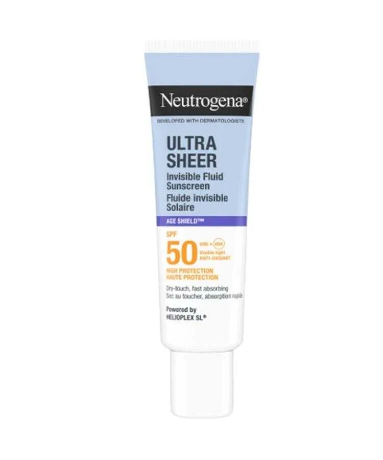 Neutrogena Ultra Sheer Age Shield Fluid SPF50 Yüz Güneş Koruyucu 50 ml