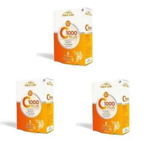 New Life  C 1000 Plus 30 Tablet x 3 Adet