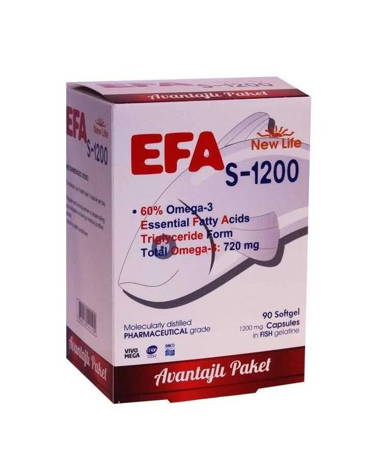 New Life EFA S-1200 mg 90 Kapsül