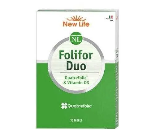 New Life Folifor Duo Vitamin D3 & Quatrefolic  30 Tablet