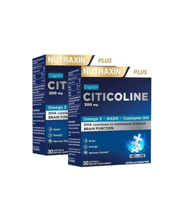 Nutraxin Citicoline 300 Mg 30 Kapsül 2 Adet