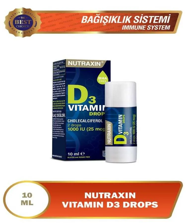 Nutraxin D3 Vitamin 1000 IU  Damla 10 ML