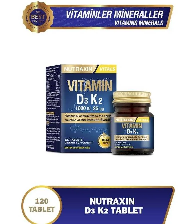 Nutraxin D3K2 Vitamin 120 Tablet