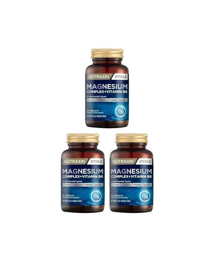 Nutraxin Magnezyum Complex 60 Tablet 3 Adet