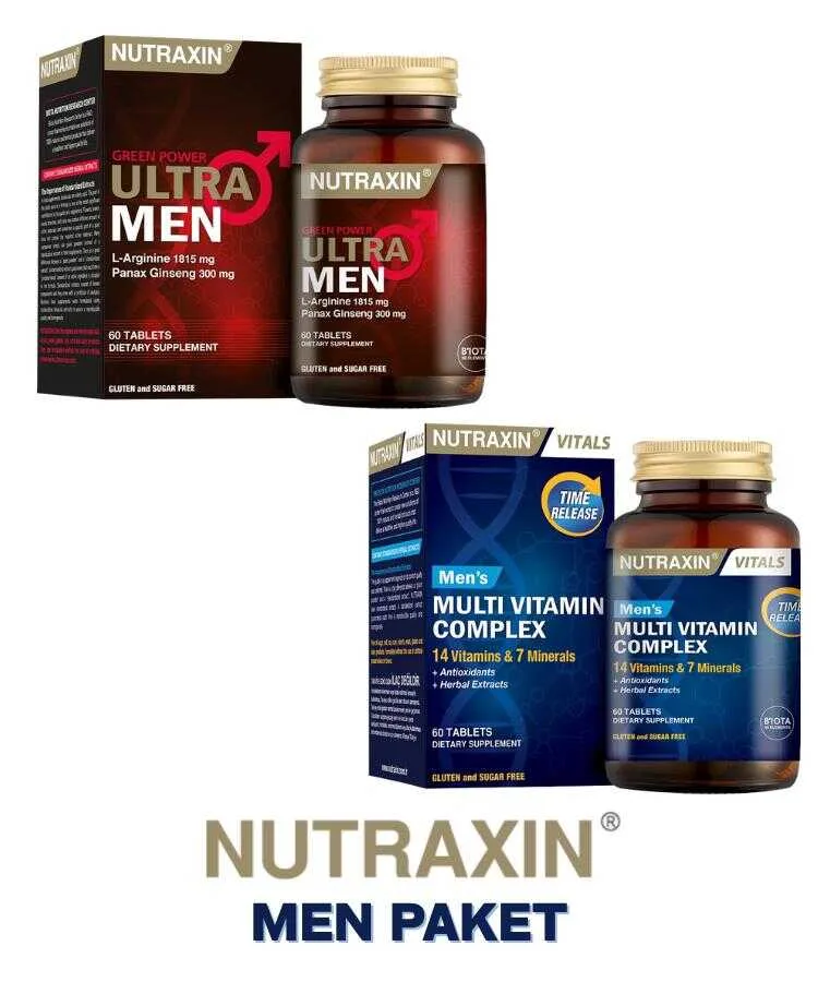 Nutraxin Men's Multi Vitamin Complex 60 Tablet +Nutraxin Ultra Men 60 Tablet