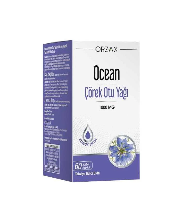 Ocean Çörek Otu Yağı 1000 Mg 60 Kapsül