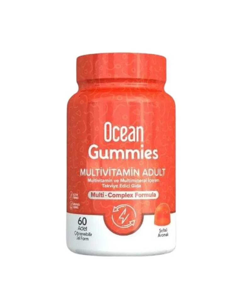 Ocean Gummies Multivitamin Adult 60 Çiğnenebilir Jel Form