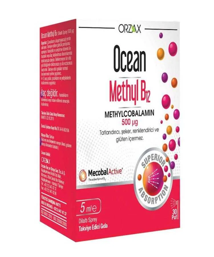 Ocean Methyl B12 Sprey 500 Mcg 5 ML