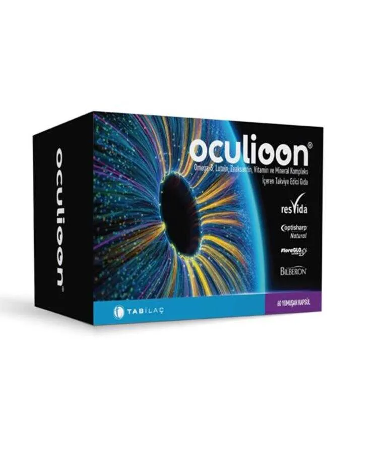 Oculioon Omega 3 Lutein Zeaksantin Vitamin ve Mineral Kompleks 60 Kapsül