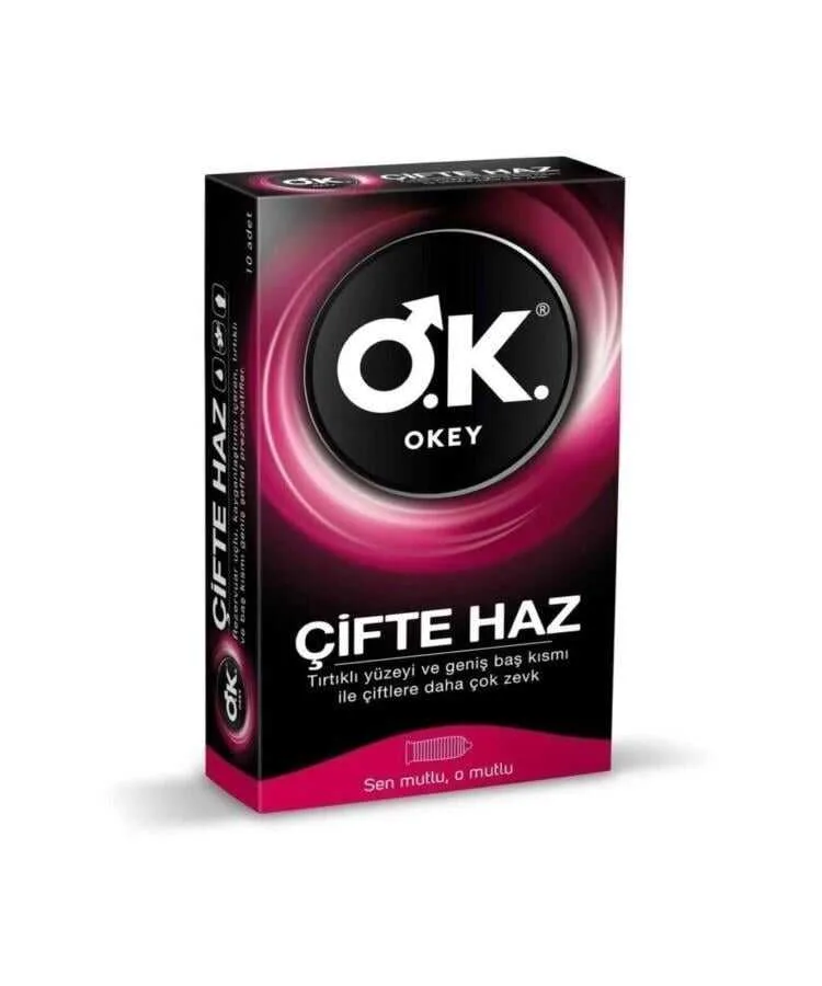 Okey Prezervatif Çifte Haz 10'lu