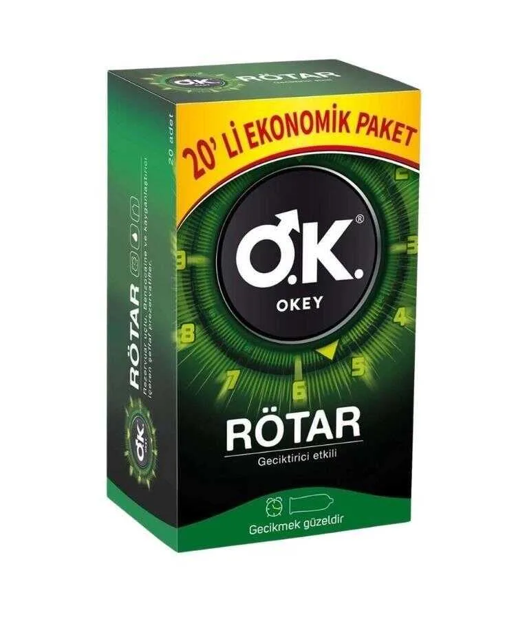 Okey Rötar Geciktiricili 60'lı Prezervatif