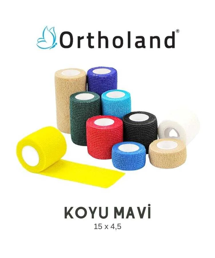 Ortholand Coban Bandajı 15x4.5 Koyu Mavi