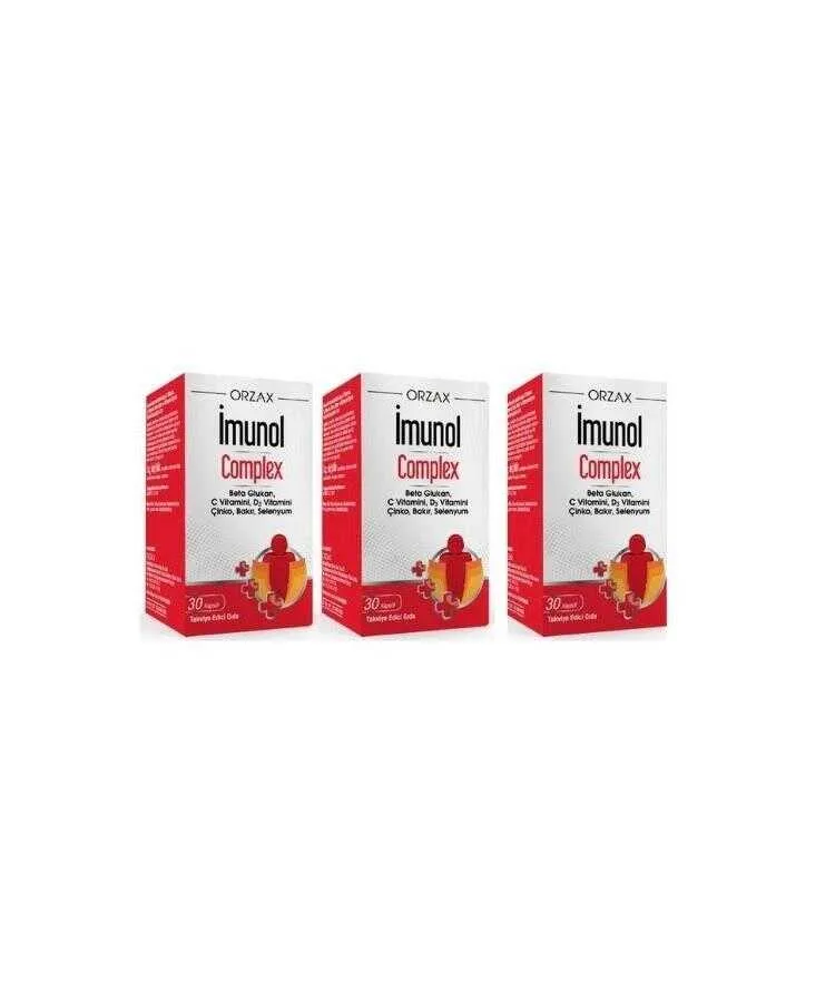 Orzax İmunol Complex 30 Kapsül X 3