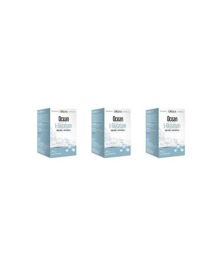 Orzax Ocean L-Glutathione 250 Mg 30 Tablet X 3