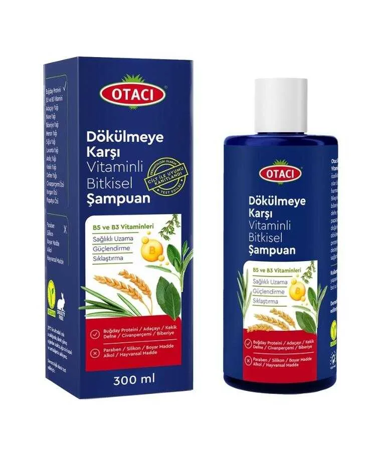 Otacı Bitkisel Şampuan Dökülmeye Karşı Vitaminli 300 ML